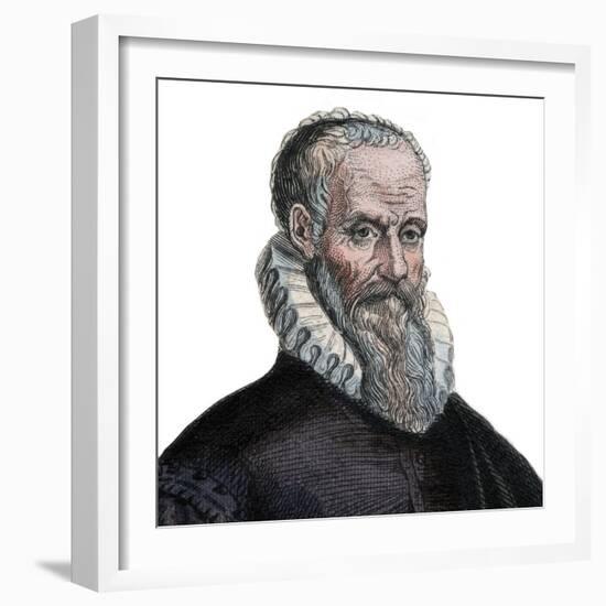 Portrait of Ambroise Pare (1509-1590), French surgeon-French School-Framed Giclee Print