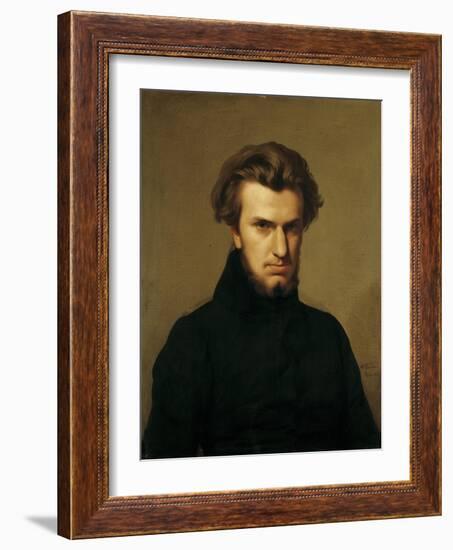 Portrait of Ambroise Thomas 1834-Hippolyte Flandrin-Framed Giclee Print