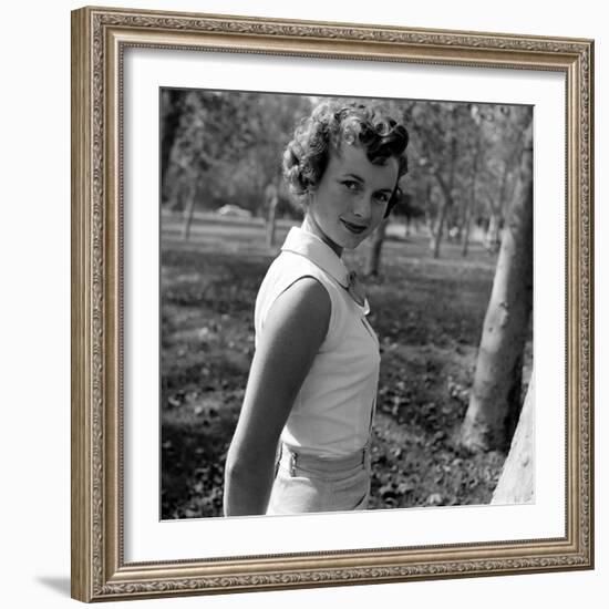 Portrait of American Actress Debbie Reynolds, 1950-Loomis Dean-Framed Photographic Print