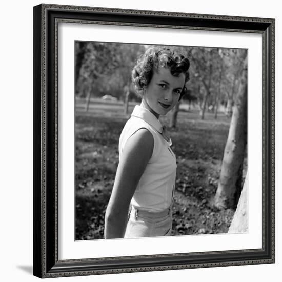 Portrait of American Actress Debbie Reynolds, 1950-Loomis Dean-Framed Photographic Print