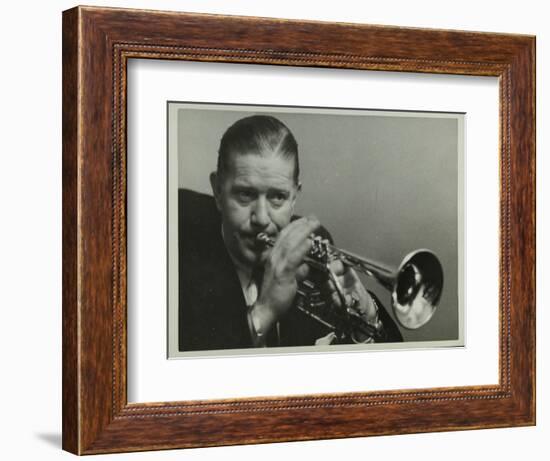 Portrait of American Cornet Player Wild Bill Davison, C1950S-Denis Williams-Framed Photographic Print