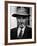 Portrait of American Physicist J. Robert Oppenheimer Wearing a Porkpie Hat and Smoking a Cigarette-Alfred Eisenstaedt-Framed Premium Photographic Print