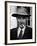 Portrait of American Physicist J. Robert Oppenheimer Wearing a Porkpie Hat and Smoking a Cigarette-Alfred Eisenstaedt-Framed Premium Photographic Print