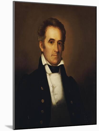 Portrait of American Statesman Richard Mentor Johnson (1780-1850)-Rembrandt Peale-Mounted Giclee Print