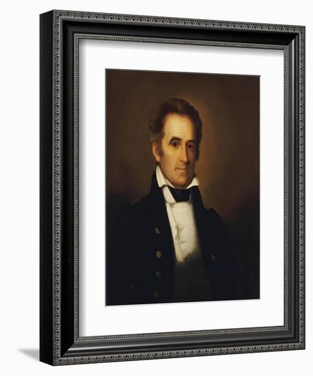 Portrait of American Statesman Richard Mentor Johnson (1780-1850)-Rembrandt Peale-Framed Giclee Print