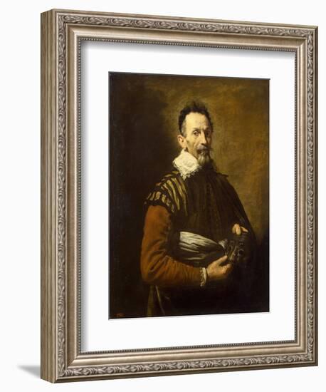 Portrait of an actor, 1620-1622-Domenico Fetti or Feti-Framed Giclee Print