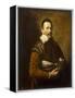 Portrait of an actor, 1620-1622-Domenico Fetti or Feti-Framed Premier Image Canvas