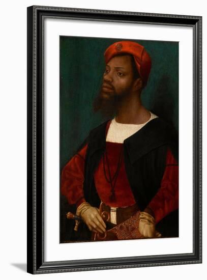 Portrait of an African Man, C.1530-Jan Mostaert-Framed Giclee Print