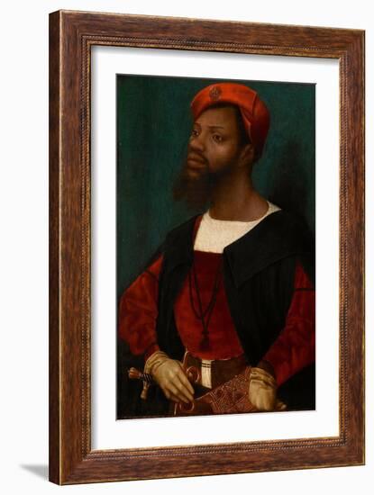 Portrait of an African Man, C.1530-Jan Mostaert-Framed Giclee Print