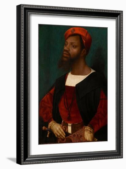 Portrait of an African Man, C.1530-Jan Mostaert-Framed Giclee Print