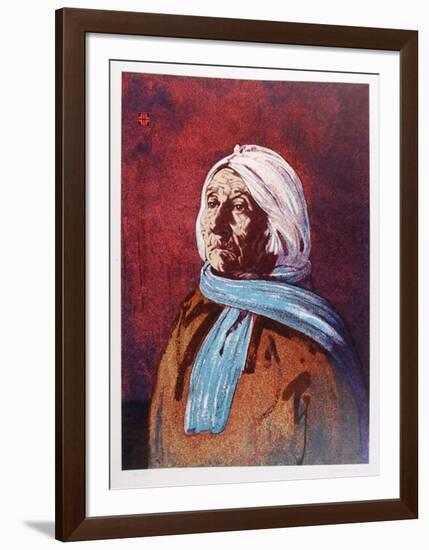 Portrait of an American Indian Woman-John Shemitt Houser-Framed Limited Edition