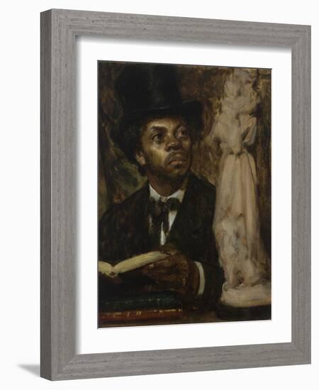 Portrait of an Art Connoisseur, possibly Ira Aldridge-Leon Herbo-Framed Giclee Print