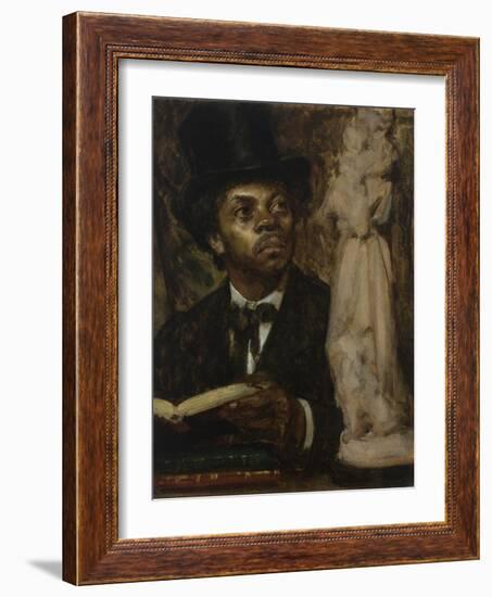 Portrait of an Art Connoisseur, possibly Ira Aldridge-Leon Herbo-Framed Giclee Print