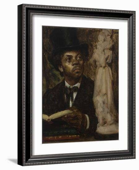 Portrait of an Art Connoisseur, possibly Ira Aldridge-Leon Herbo-Framed Giclee Print