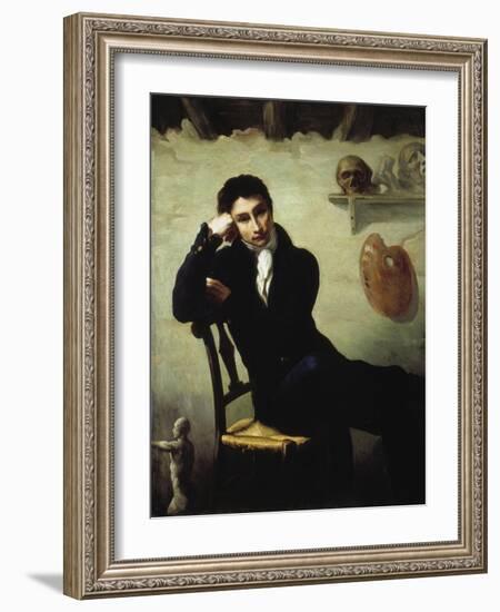 Portrait of an Artist in His Studio-Thomas Cole-Framed Giclee Print