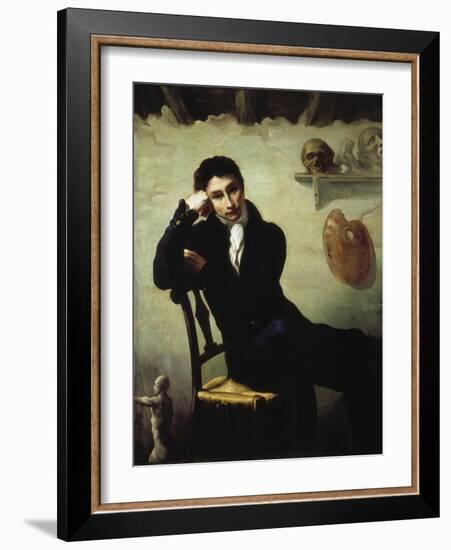 Portrait of an Artist in His Studio-Thomas Cole-Framed Giclee Print