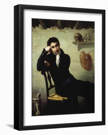 Portrait of an Artist in His Studio-Thomas Cole-Framed Giclee Print