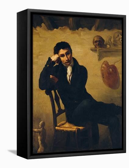 Portrait of an Artist in His Studio-Théodore Géricault-Framed Premier Image Canvas