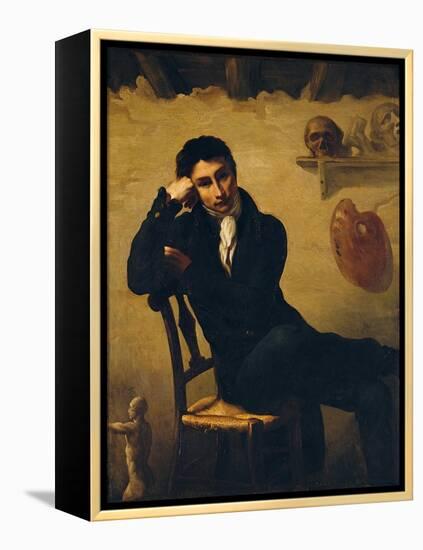 Portrait of an Artist in His Studio-Théodore Géricault-Framed Premier Image Canvas