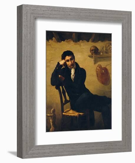 Portrait of an Artist in His Studio-Théodore Géricault-Framed Giclee Print