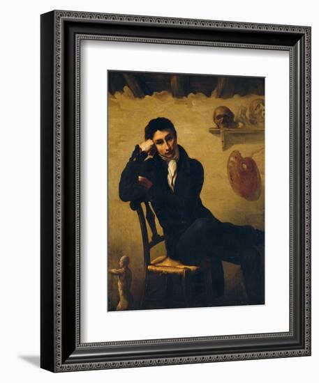 Portrait of an Artist in His Studio-Théodore Géricault-Framed Giclee Print