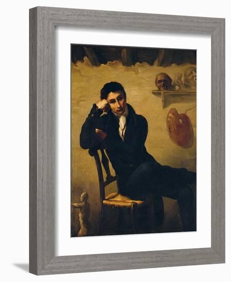 Portrait of an Artist in His Studio-Théodore Géricault-Framed Giclee Print