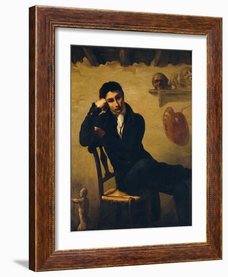 Portrait of an Artist in His Studio-Théodore Géricault-Framed Giclee Print