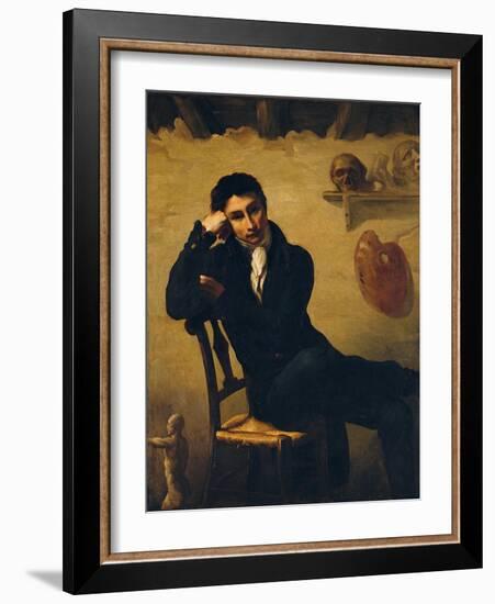 Portrait of an Artist in His Studio-Théodore Géricault-Framed Giclee Print