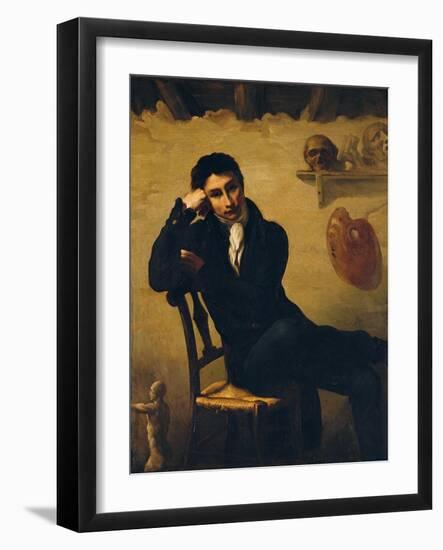 Portrait of an Artist in His Studio-Théodore Géricault-Framed Giclee Print