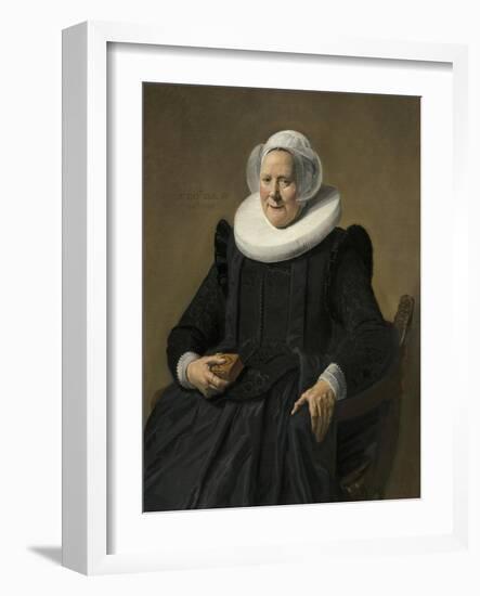 Portrait of an Elderly Lady, 1633-Frans Hals-Framed Giclee Print