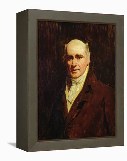 Portrait of an Elderly Man (Oil on Canvas)-Henry Raeburn-Framed Premier Image Canvas