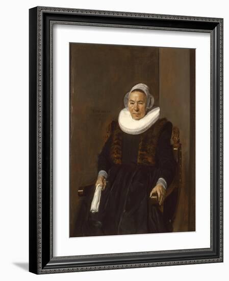 Portrait of an Elderly Woman, Traditionally Called Mevrouw Bodolphe, 1643-Frans Hals-Framed Giclee Print