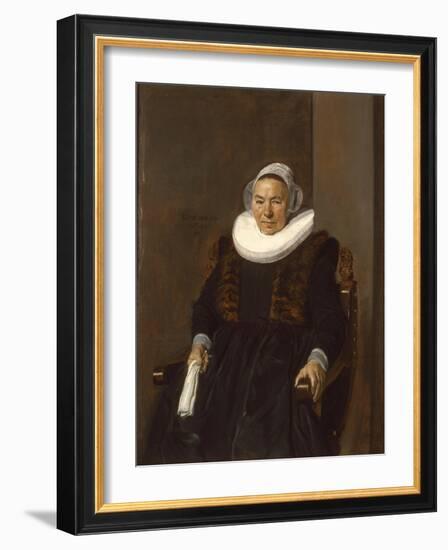 Portrait of an Elderly Woman, Traditionally Called Mevrouw Bodolphe, 1643-Frans Hals-Framed Giclee Print