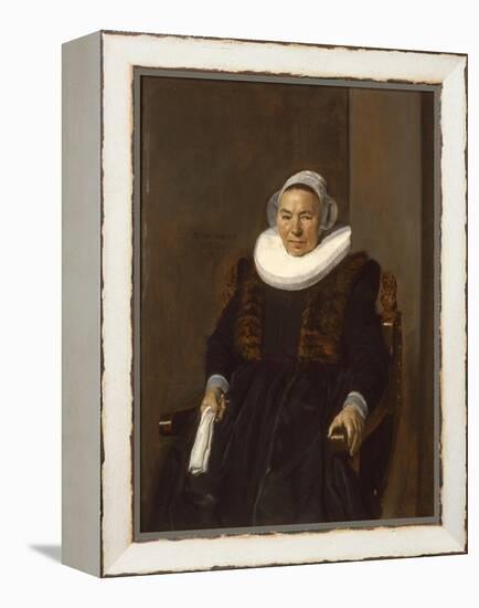 Portrait of an Elderly Woman, Traditionally Called Mevrouw Bodolphe, 1643-Frans Hals-Framed Premier Image Canvas