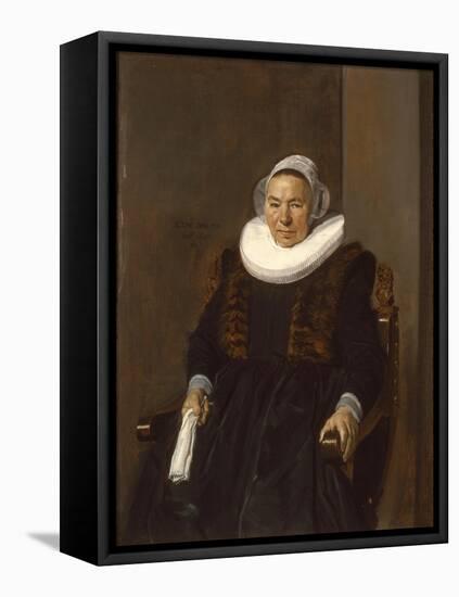 Portrait of an Elderly Woman, Traditionally Called Mevrouw Bodolphe, 1643-Frans Hals-Framed Premier Image Canvas