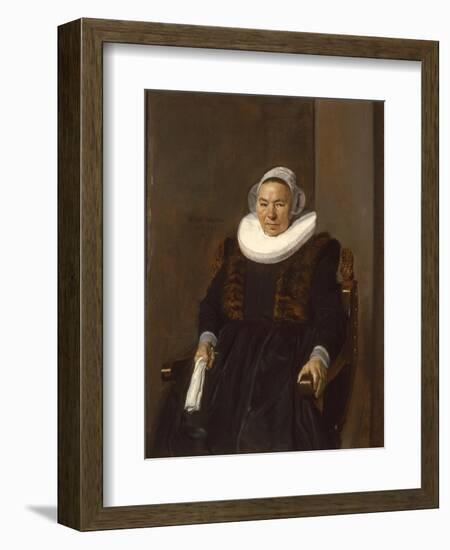 Portrait of an Elderly Woman, Traditionally Called Mevrouw Bodolphe, 1643-Frans Hals-Framed Giclee Print