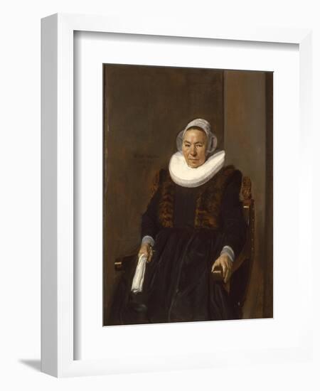 Portrait of an Elderly Woman, Traditionally Called Mevrouw Bodolphe, 1643-Frans Hals-Framed Giclee Print