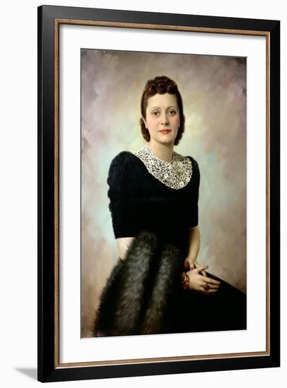 Portrait of an Elegant Lady, Late 1930S-null-Framed Giclee Print