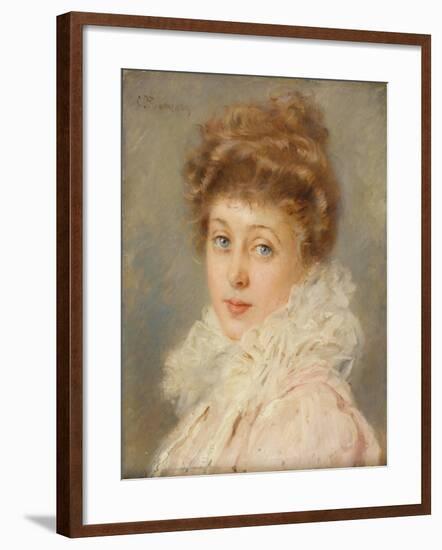 Portrait of an Elegant Woman-Konstantin Egorovich Makovsky-Framed Giclee Print