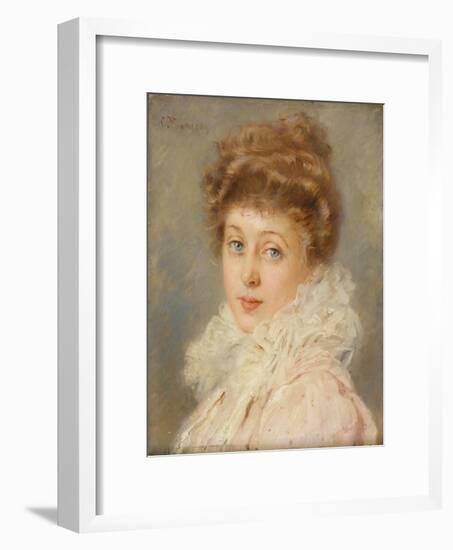 Portrait of an Elegant Woman-Konstantin Egorovich Makovsky-Framed Giclee Print