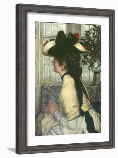 Portrait of an Elegant Young Woman-James Tissot-Framed Giclee Print