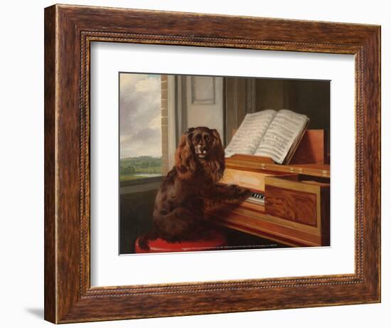 Portrait of an Extraordinary Musical Dog, 1805-Philip Reinagle-Framed Art Print