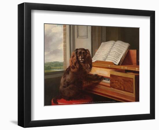Portrait of an Extraordinary Musical Dog, 1805-Philip Reinagle-Framed Art Print