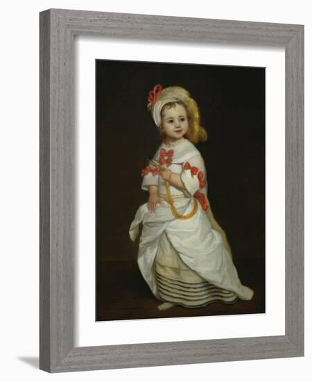 Portrait of an Infanta (Oil on Canvas)-Don Juan Carreno de Miranda-Framed Giclee Print