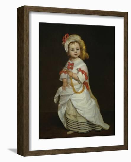 Portrait of an Infanta (Oil on Canvas)-Don Juan Carreno de Miranda-Framed Giclee Print