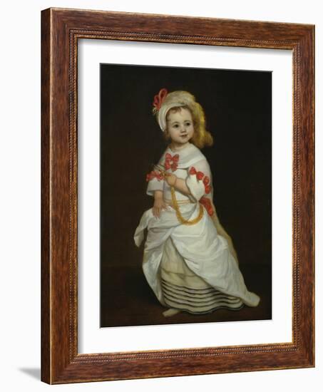 Portrait of an Infanta (Oil on Canvas)-Don Juan Carreno de Miranda-Framed Giclee Print