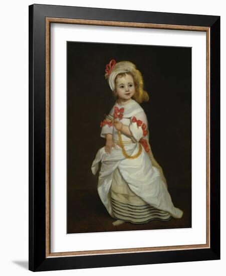 Portrait of an Infanta (Oil on Canvas)-Don Juan Carreno de Miranda-Framed Giclee Print