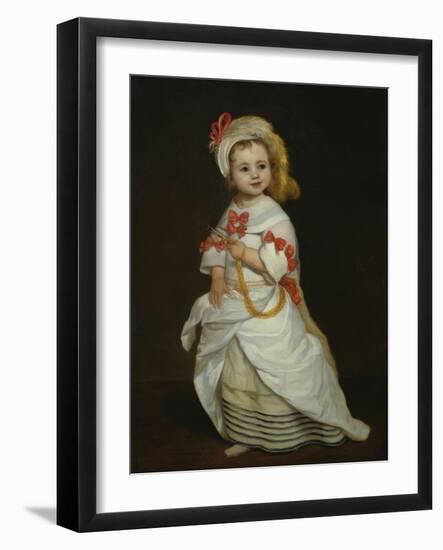 Portrait of an Infanta (Oil on Canvas)-Don Juan Carreno de Miranda-Framed Giclee Print