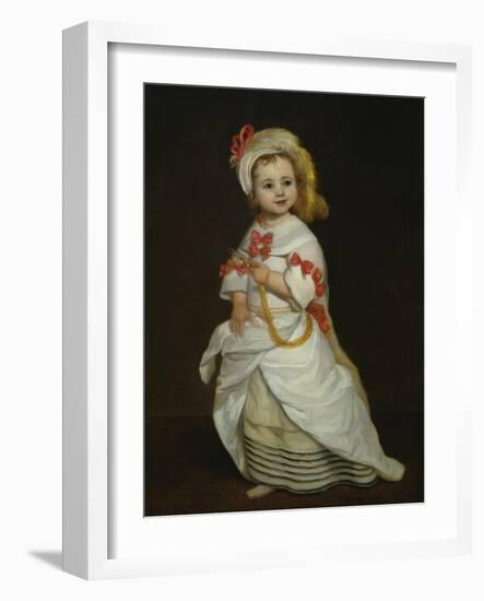 Portrait of an Infanta (Oil on Canvas)-Don Juan Carreno de Miranda-Framed Giclee Print