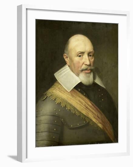 Portrait of an Officer-Jan Antonisz van Ravesteyn-Framed Art Print